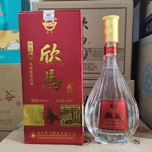 欣马龙4瓶孤岛马场酒特产原济南生产基地酒厂纯粮酿造固态发酵